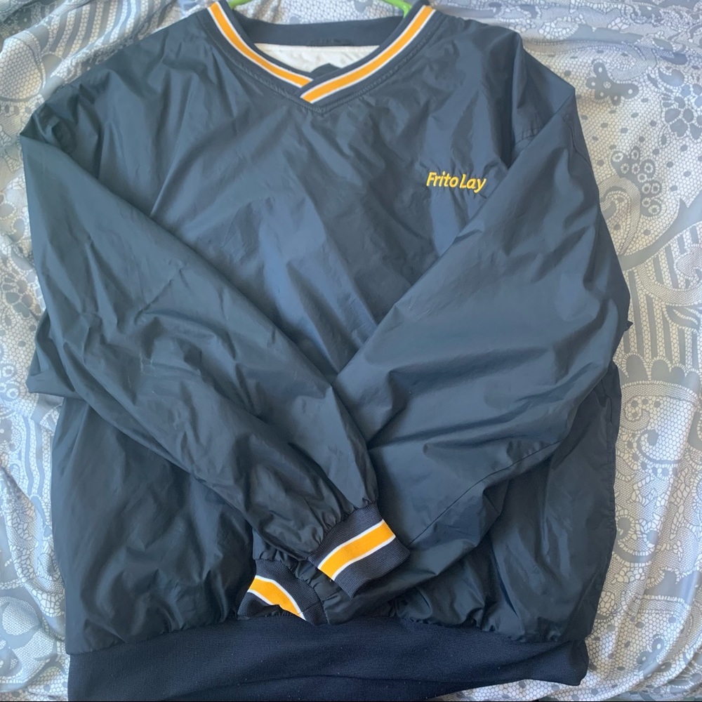 Frito Lay navy pullover windbreaker/windshirt
